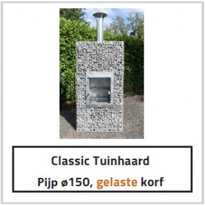  GC Classic Tuinhaard Gelaste Korf 95 L x 180 H x 55 D cm A. van Elk BV
